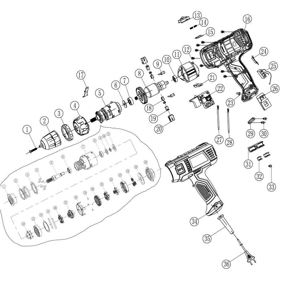 Запчасти Зубр ДШ-М1-400-2