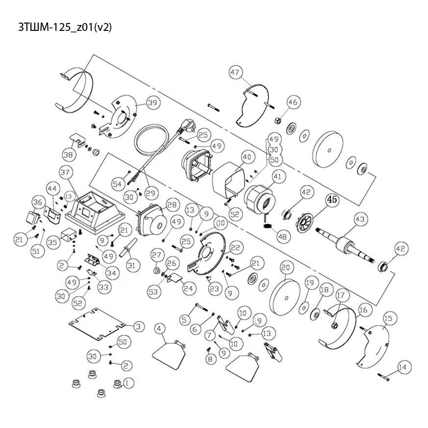 Запчасти Зубр ЗТШМ-125_z01