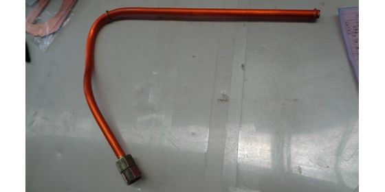 Трубка нагнетания D10x570 для Зубр ЗКПМ-240-50-1.5 <br>(Артикул: N000-018-977)