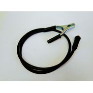 Кабель сварочный (разъем 10-25 10A) 1.2м с зажимом массы для Зубр МIG-MAG c функцией ММА ПС-200 <br>(Артикул: V000-006-666)
